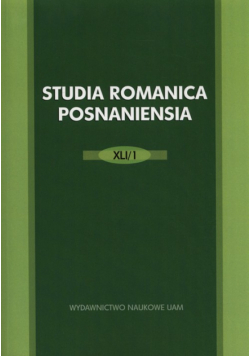 Studia Romanica Posnaniensia XLI/1