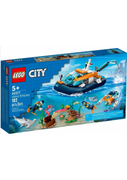 Lego CITY 60377 (3szt) Łódź do nurkowania badacza