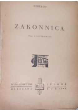 Zakonnica, 1949 r.