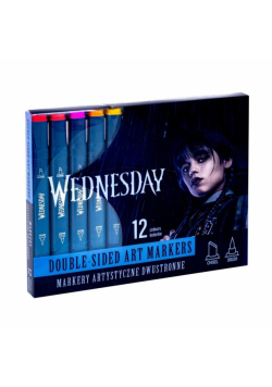 Markery trójkątne dwustronne 12kol Wednesday ASTRA