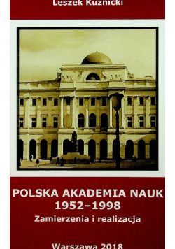 Polska Akademia Nauk 1952 - 1998