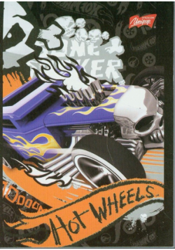 Notatnik A7 Hot Wheels czarny