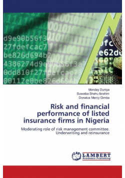 Risk and financial performance of listed insurance firms in Nigeria