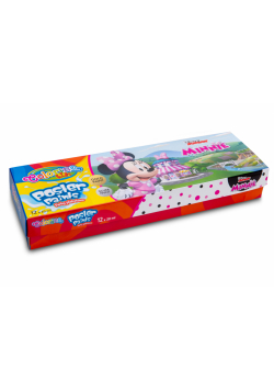 Farby plakatowe mix 20 ml Colorino Kids 12 kolorów Minnie