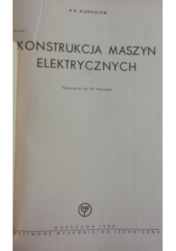 Konstrukcja maszyn elektrycznych