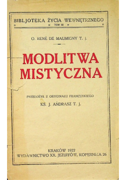 Modlitwa mistyczna 1922 r.