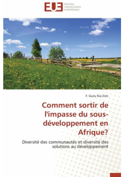 Comment sortir de l'impasse du sous-développement en afrique?