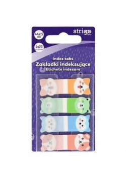Zakładki indeksujące Misie 44x15mm 80 kartek