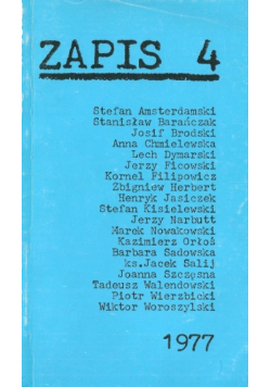 Zapis nr 4 1977