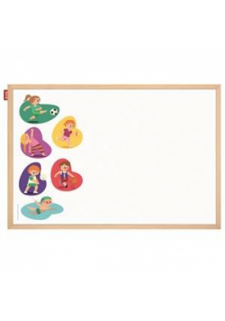 Tablica edukacyjna MEMOBE Sport adventure!  60x40 cm