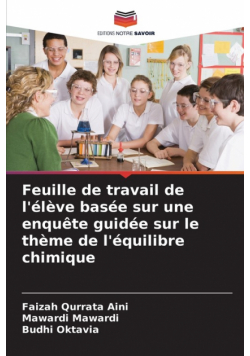 Feuille de travail de l'élève basée sur une enquête guidée sur le thème de l'équilibre chimique