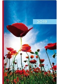 Terminarz 2019 Kolor tygodniowy - maki