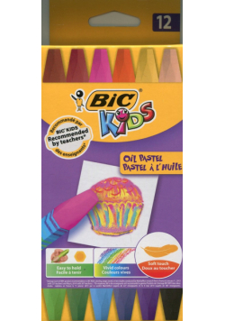 Kredki pastele olejne Bic Kids 12 kolorów