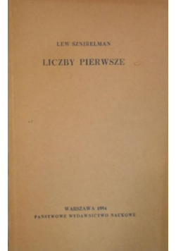 Liczby pierwsze