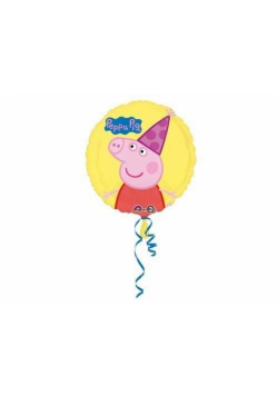 Balon foliowy Świnka Peppa standard okrągły 43cm