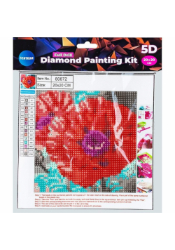 Diamentowa mozaika pełna - Flower 20x20 80872