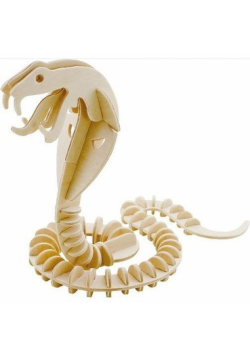 Puzzle drewniane 3D Wąż