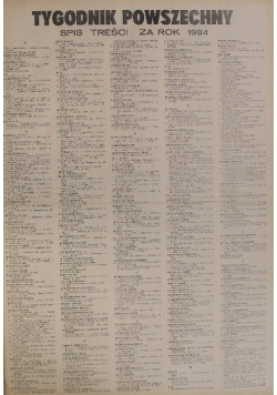 Tygodnik Powszechny Nr 1 do 53 / 84