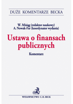 Ustawa o finansach publicznych. Komentarz