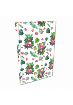 Notes A5 Soft Touch kratka 80g Leniwce girls