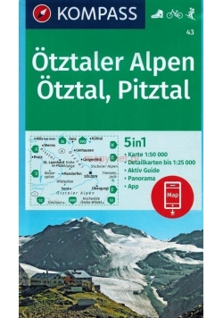 Otztaler Alpen, Otztal, Pitztal 1 50 000 KOMPASS