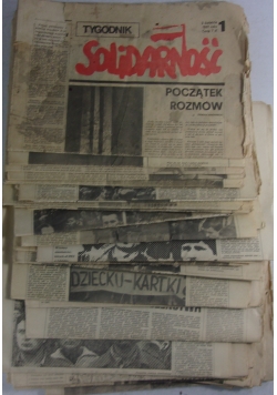Tygodnik Solidarność, 34 numery, brak 25 i 26