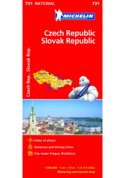 Czechy i Słowacja 1:600 000