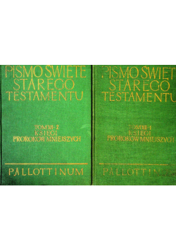 Pismo Święte Starego Testamentu Tom XII Część 1 i 2