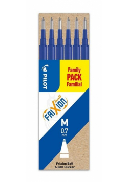 Wkład do pióra Frixion 0,7mm niebieski 6szt